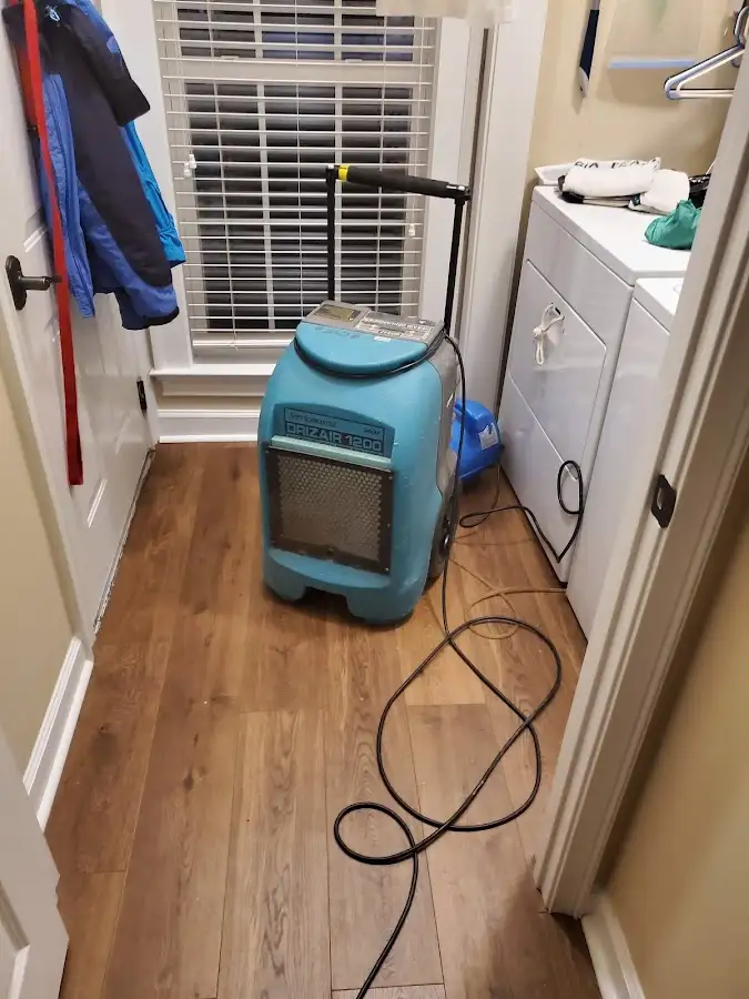 Commercial dehumidifier deployed for Flood Damage Cleanup in Cabot